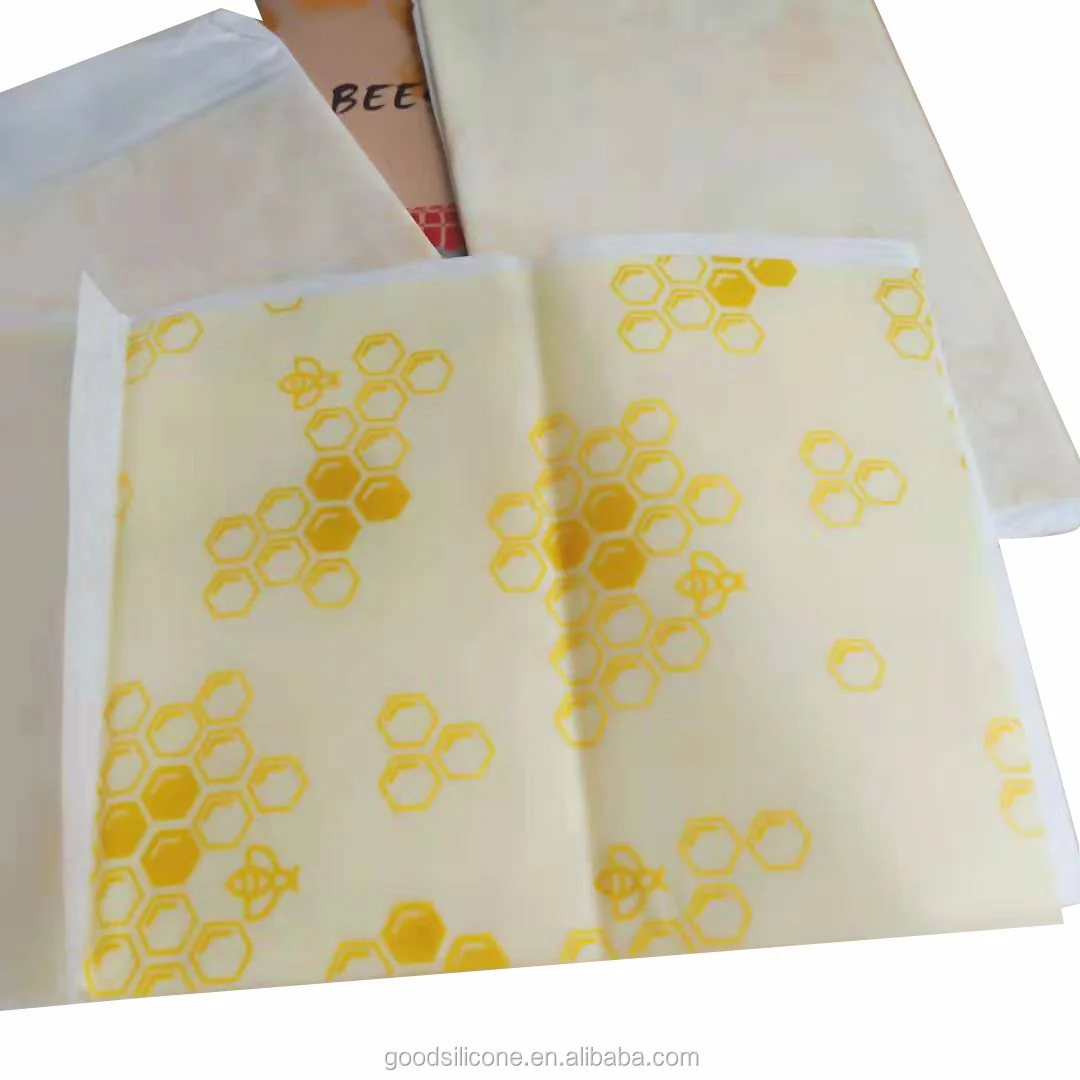 
Custom Eco-Friendly Sustainable Biodegradable Organic Cotton Reusable Beeswax Paper Beeswax Food Wraps 