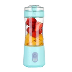 Customized 380Ml Mini Fruit  Juicer Usb Rechargeable  Fruit Cup Blender   Machine Portable Strong Power Juicer