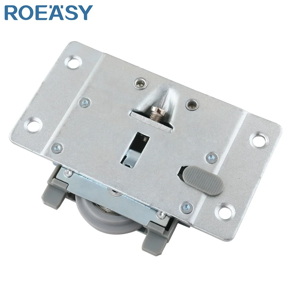 Двойная деревянная дверь ROEASY Регулируемый мягкий закрывающийся ролик раздвижные фитинги колеса дверной для шкафа