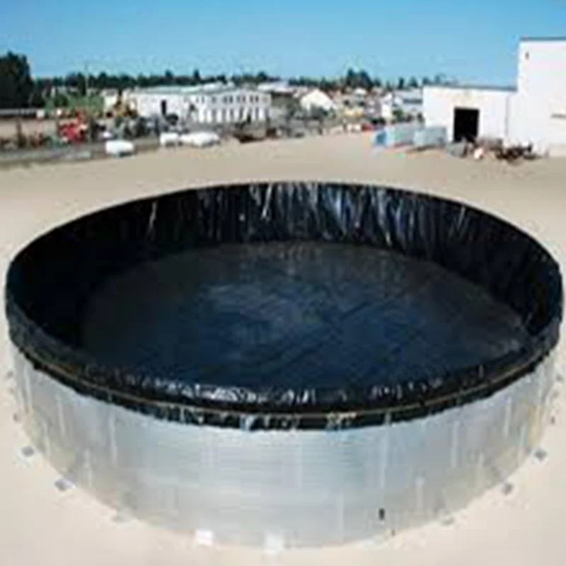 Environmental Friendly  Pond Liner Hdpe Geomembrane Circular Tanks For Aquaculture 1Mm