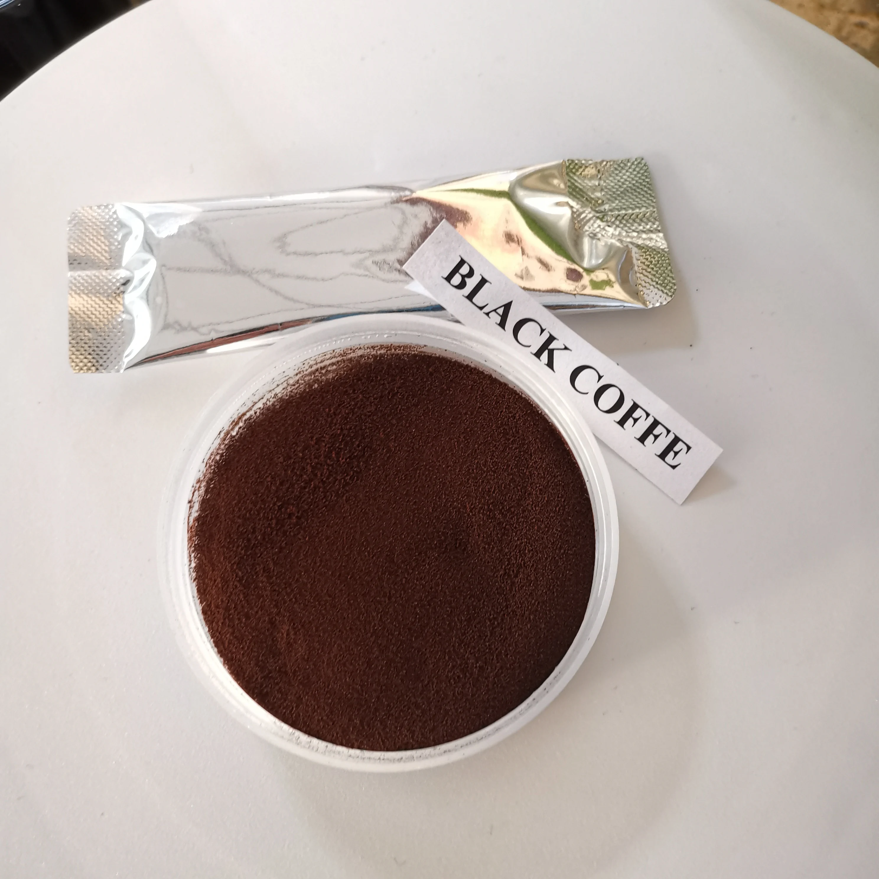 OEM service black coffee powder  Cold extract high coffeine for slimming and fitness training