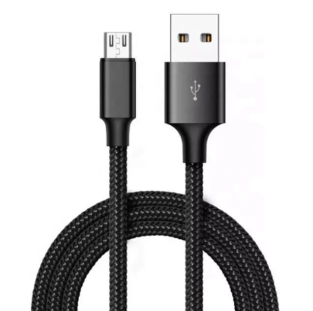 Nylon Braided micro usb data y cable Fast Charging Data Sync Mobile Phone Charger Cable for Xiaomi Android Phone