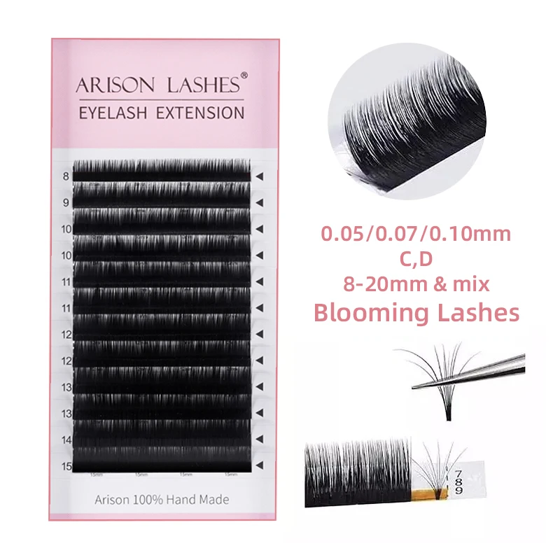 Easy Fan Volume Lash Supplier Wholesale Natural Thickness Eyelash Cc D Dd L  Curl Volume Mink Individual Eyelash Extension