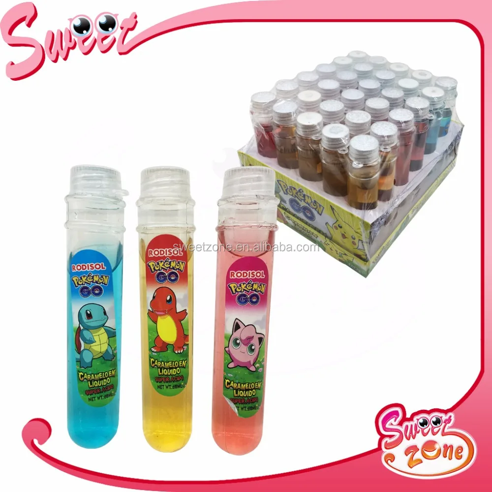 Fruit Juice In Test Tube Super Sour Soft Drink Liquid Candy