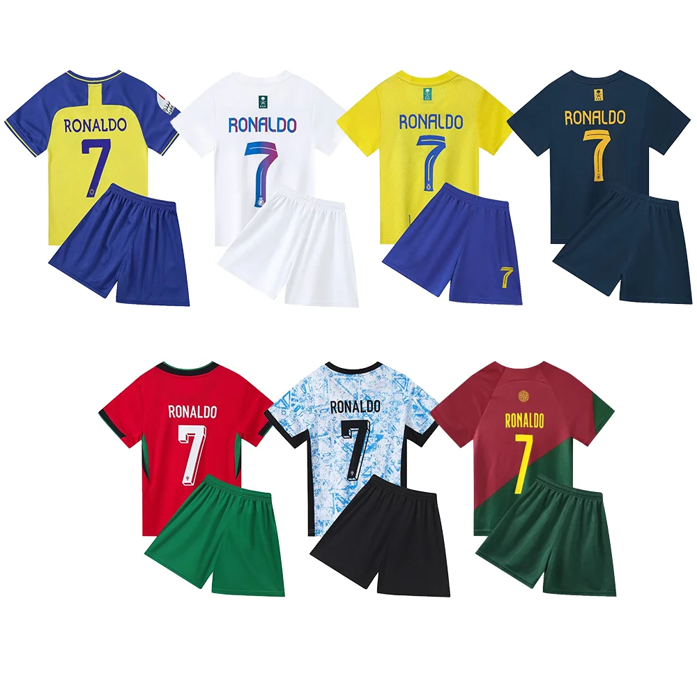 Оптовая продажа футбольные майки Ronaldo 7 # высококачественные футболисты Футбольная форма для фанатов