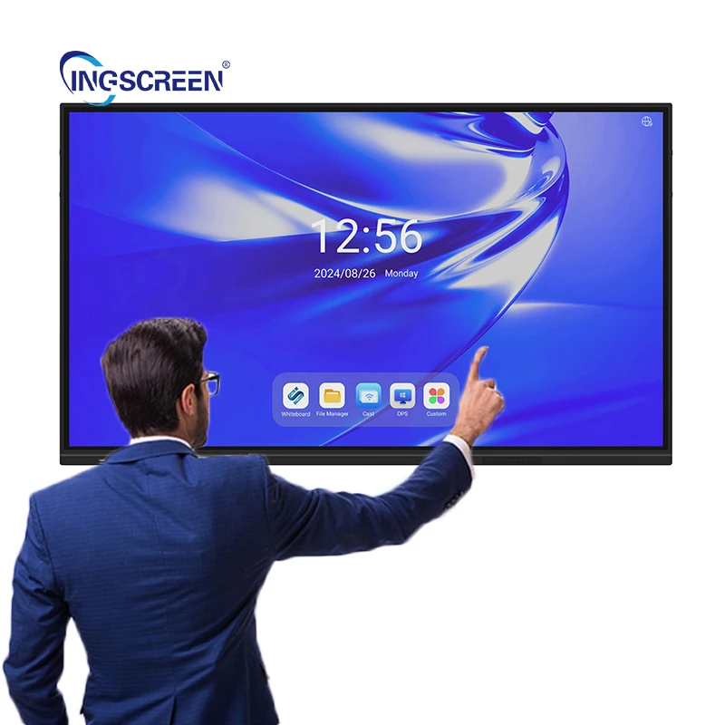 Inscreen 75 дюймов светодиодный сенсорный экран ЖК-дисплей доска интерактивная смарт-панель для школы цена