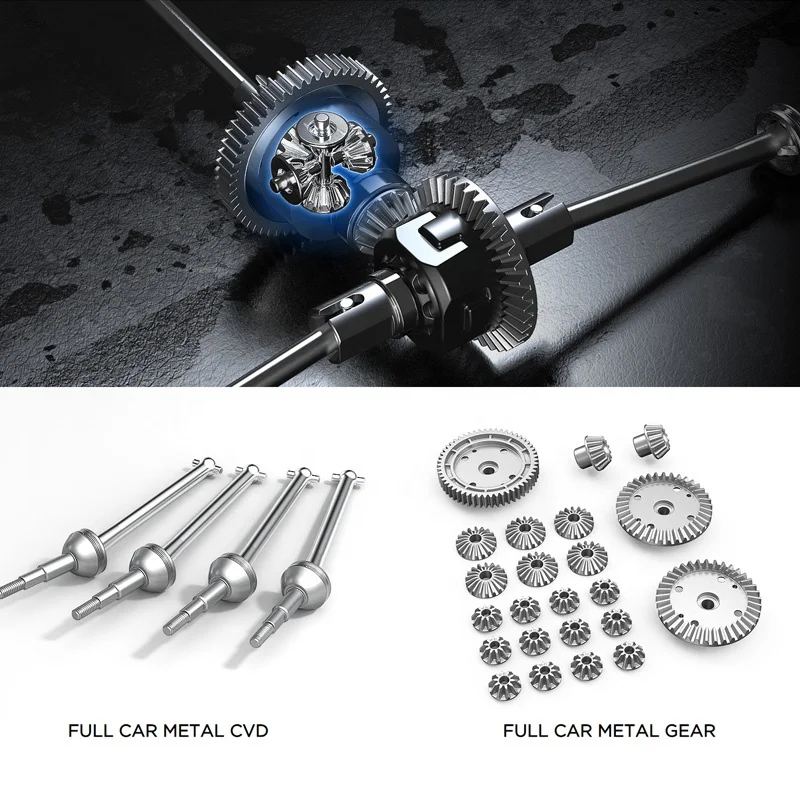 MJX R/C Hyper Go 10208 Remote Control 4WD Electric RC Trail Truck 1:10 Scale 4X4 APP Real Time Tuning All Metal Gear DVD Diff