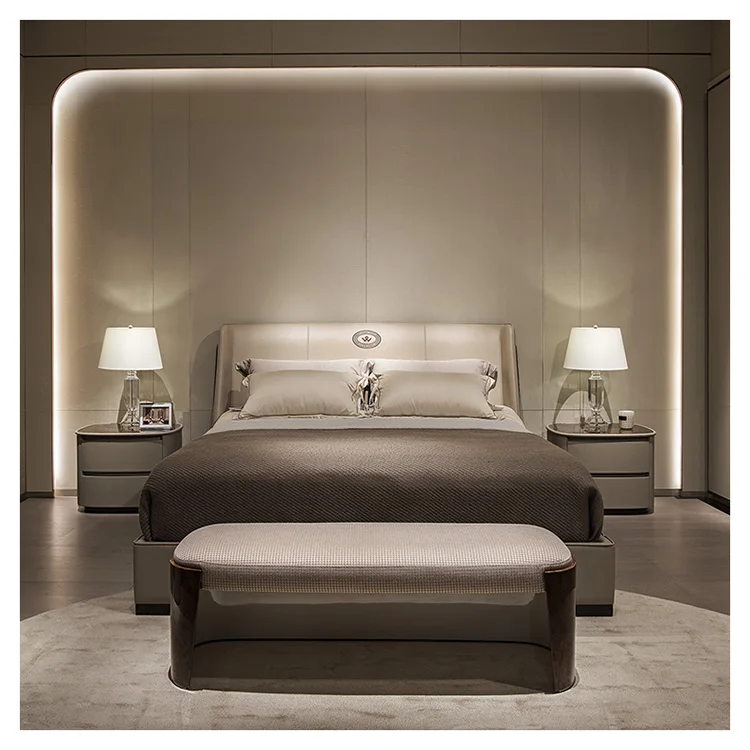 Hot Sale Professional Light Luxury Bedroom Furniture Bed End Stool Bench