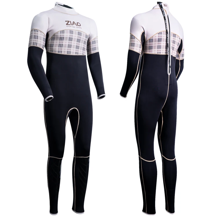 2023 high-end long-sleeve self-swimming diving surf suit SCR neoprene fabric wetsuit