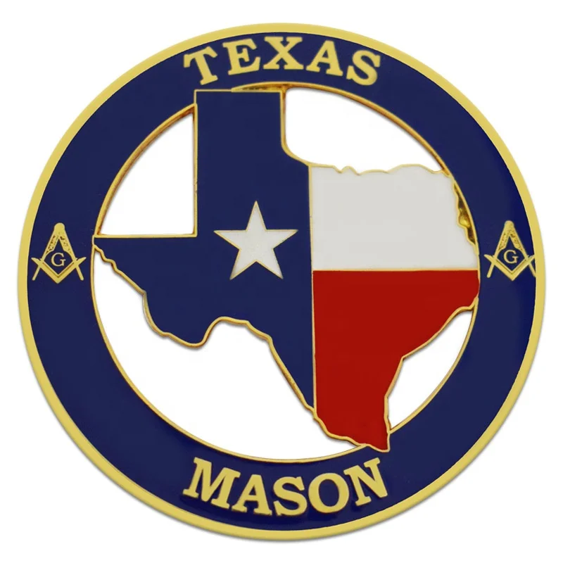 Custom Made In China Factory Masonic US Marine Texas Pin Emblem Manufacture Cute Custom Enamel Badge