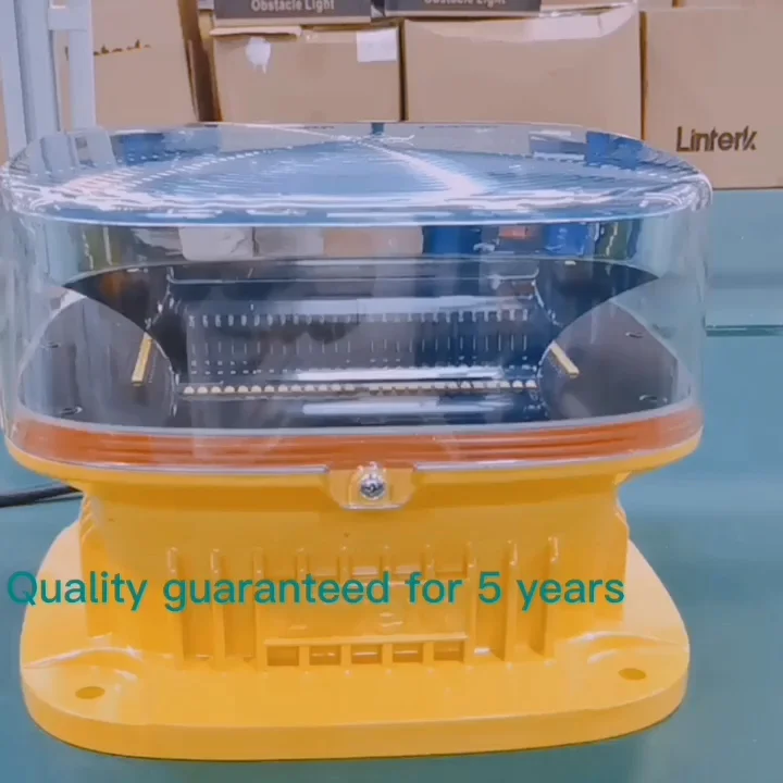 ICAO FAA Marine Heliport Helipad Airport Runway Aircraft Solar Powered Navigation Obstacle Aviation Warning Light