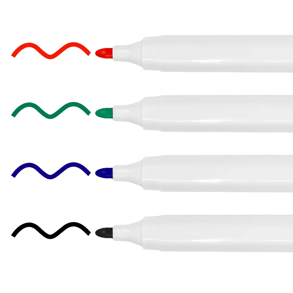 Customized Colorful Erasable Magnetic Markers Refill Ink Whiteboard Marker Pen With Eraser For School and Office