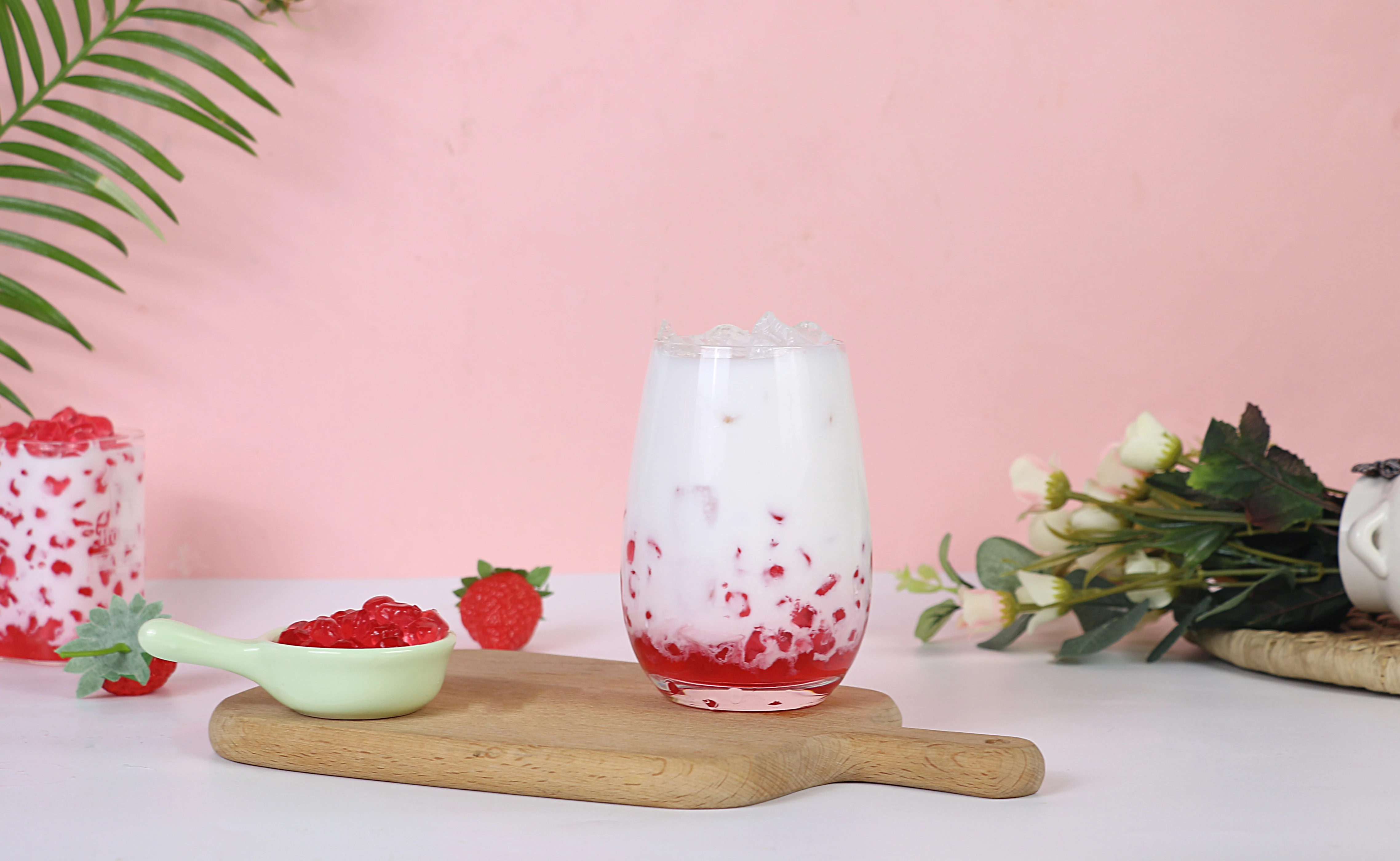 Doking Factory Directly Supplier Hot Selling Crystal bobo Instant Crystal boba Konjac jelly for hot and cool bubble tea