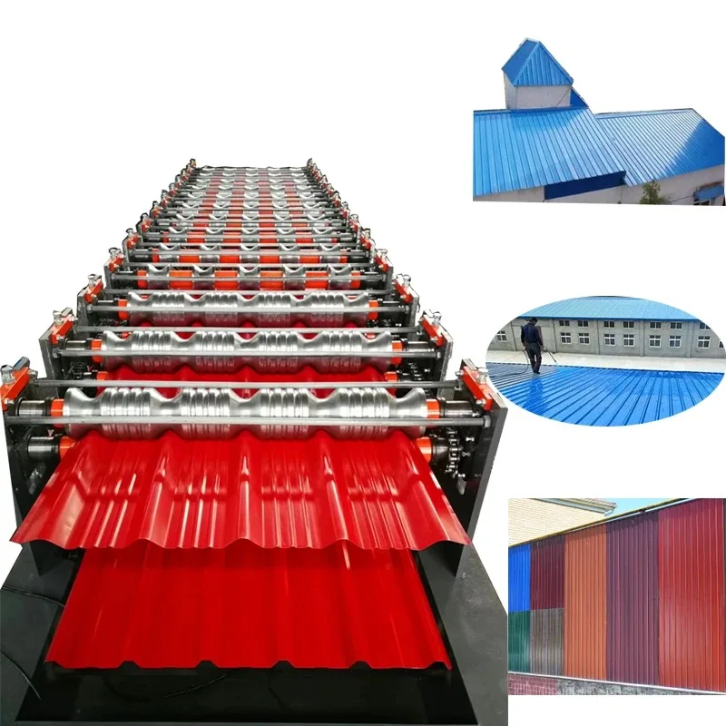 Manufacturing Metal Roofing Sheet Tile Press Making Roll Forming Machine