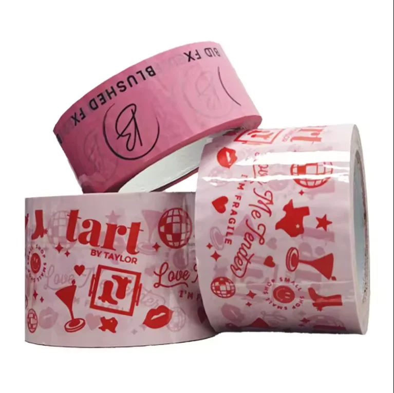 Упаковочная лента на заказ Транспортировочная тяжелая упаковочная с логотипом рулон для упаковочной коробки