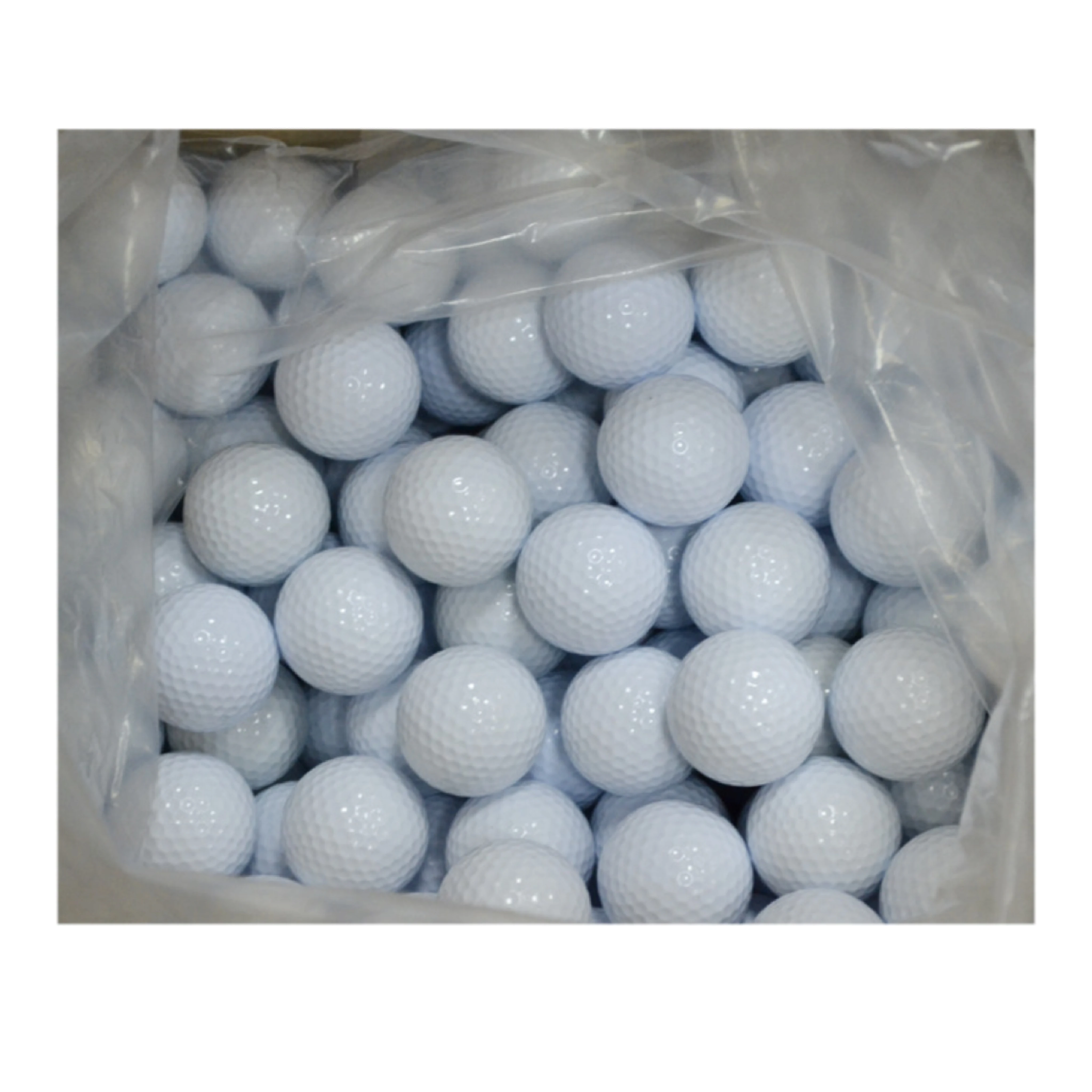 Wholesale Can Customize Logo High Quality Double Deck Blank Practice Golf Ball