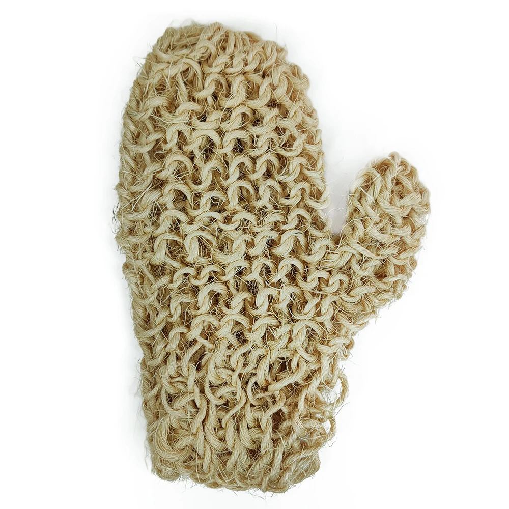 Exfoliating Sisal Fiber Loofah Mitt Mitten Sisal Bath