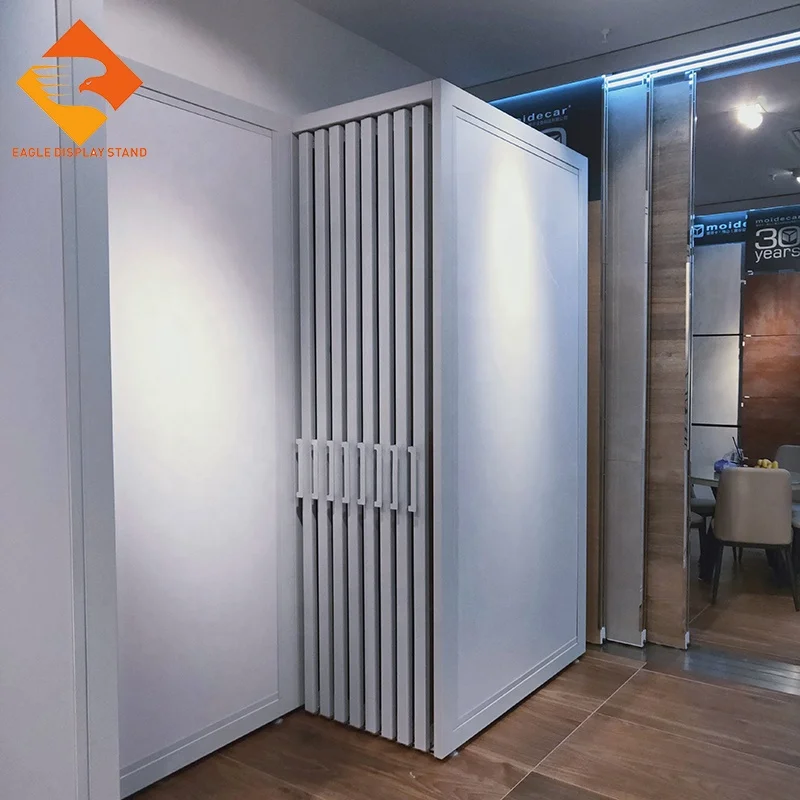 Metal Tile Display Stand Custom Wood Floor Pull-out Stand Suitable for Stone Ceramic Building Materials Supermarket