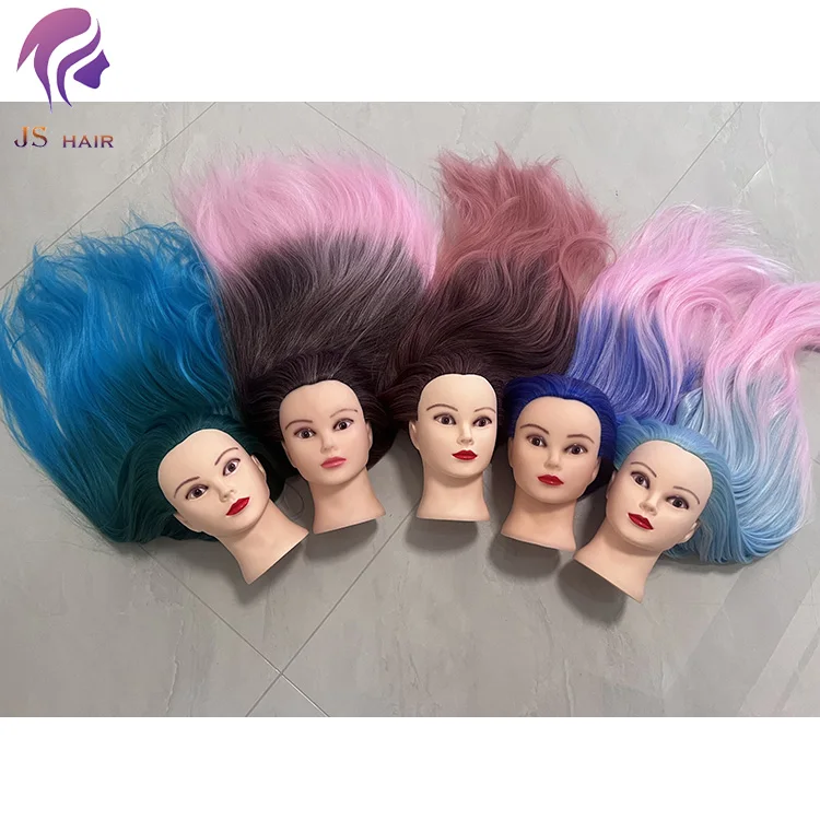 Great Mannequin Head With Hair Dolls Yaki Fiber Hair Mannequins For Sale Hairdressing Dummy Training Head For Hair Braiding