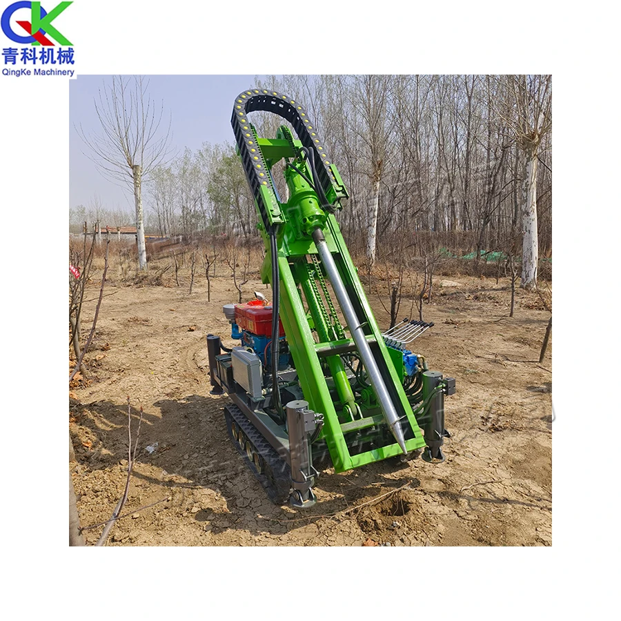 1-3 Meter Rubber Crawler Chassis Pile Driver Hydraulic Submersible Drilling Machine Wire Pole Trenching Machine