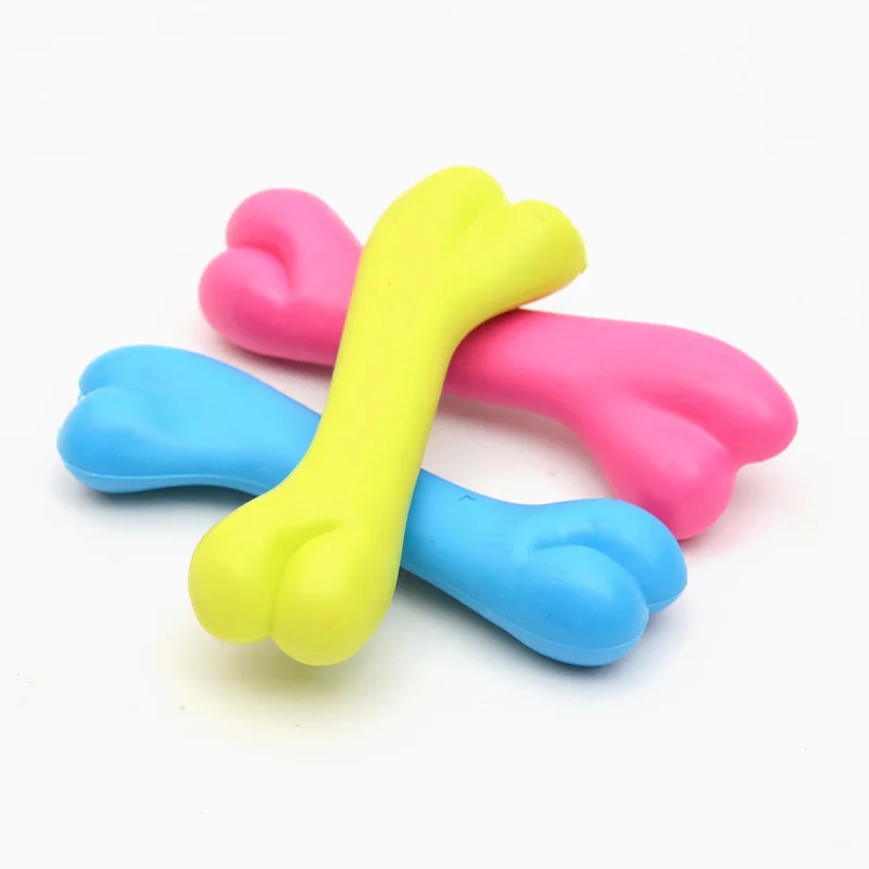 Small Puppy TPR Dog Toys Chewing malor teeth tug Safe Durable Molar Cleaning Puppy Chew Toys