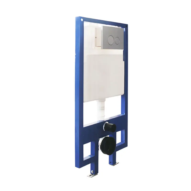 6 litre front entry slimline dual flush hidden in wall WC wall hung toilet concealed flushing cistern for wall mount WC