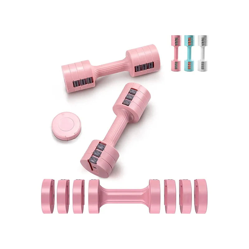 Adjustable Dumbbell Set Free Weight Fast Adjustable Dumbbells for Women Men Strength Training