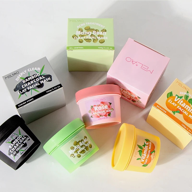 MELAO Private Label Vitamin C Clay Facial Mask wholesale Clay Mask for Blackheads Enlarged Pores and Pigmentation