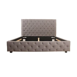 Queen King Size Bed Frame Round twin Tufted Buttons Storage luxury Upholstered Beds Lit Cama dobravel For Bedroom furniture