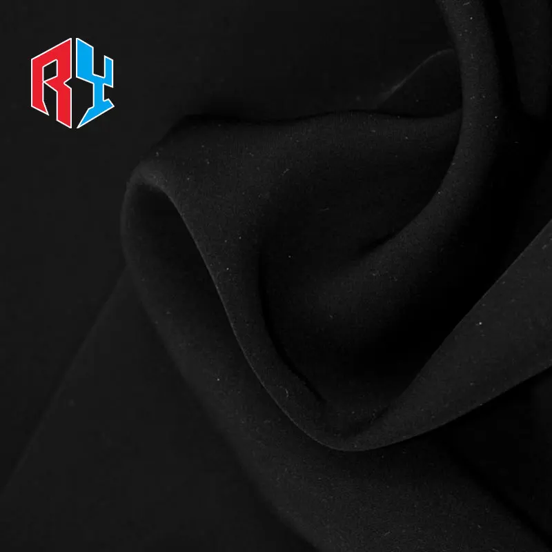 2024 hot sale 67/68 inch 100 polyester black nida fabric for Fashion Muslim Women dress abaya fabric