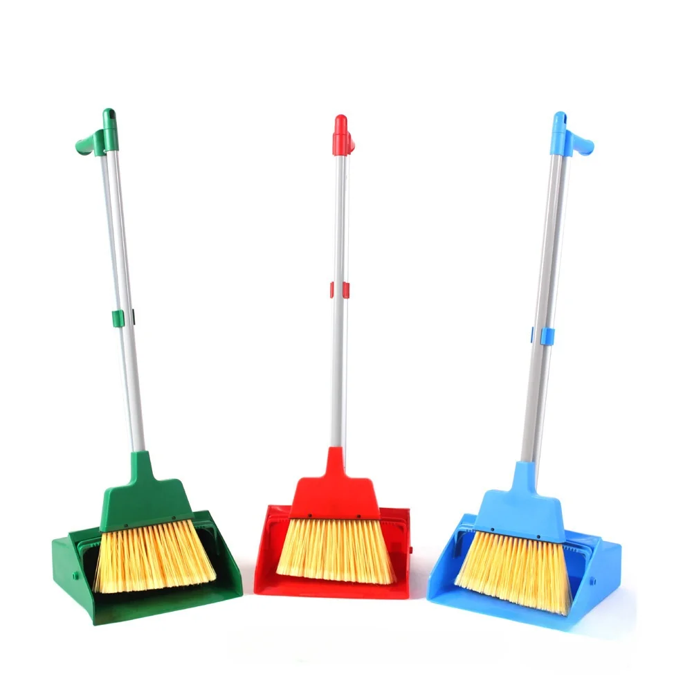 Multi colour New Plastic Lobby Dustpan setswith Lobby Angle Broom