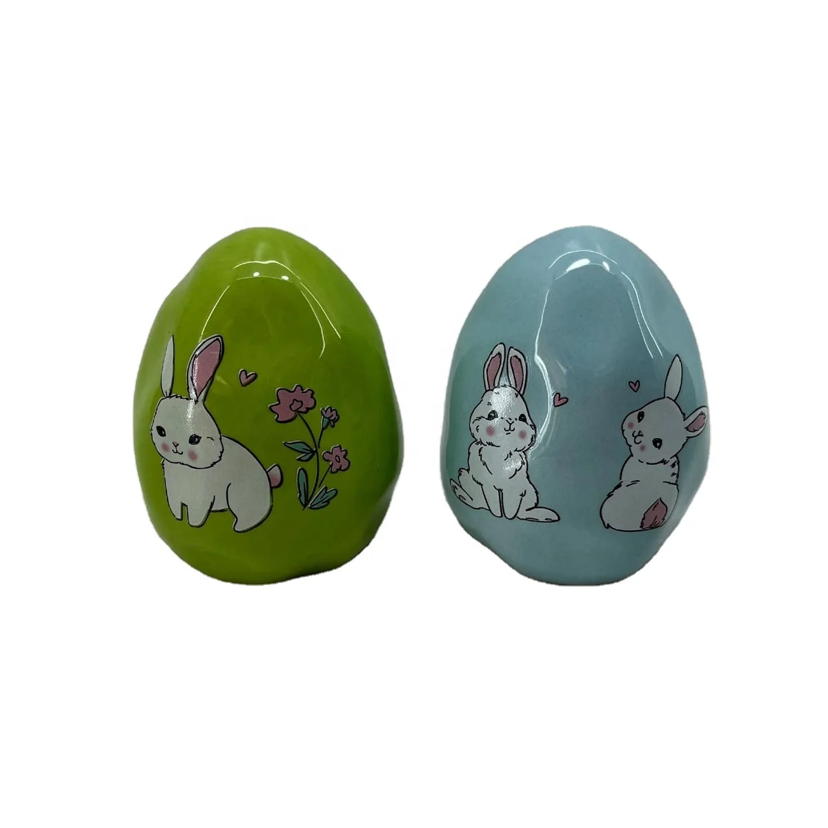 Hand made ceramic eggs for Easter decoration