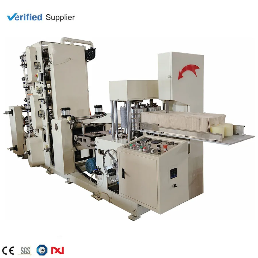 4 colors printing napkin tissue paper making machinery