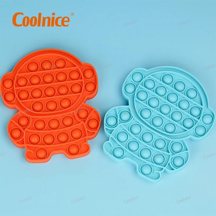 Силиконовый Поппер, игрушка-антистресс с пузырьками, радужная специальная форма, силиконовая игрушка-Поппер