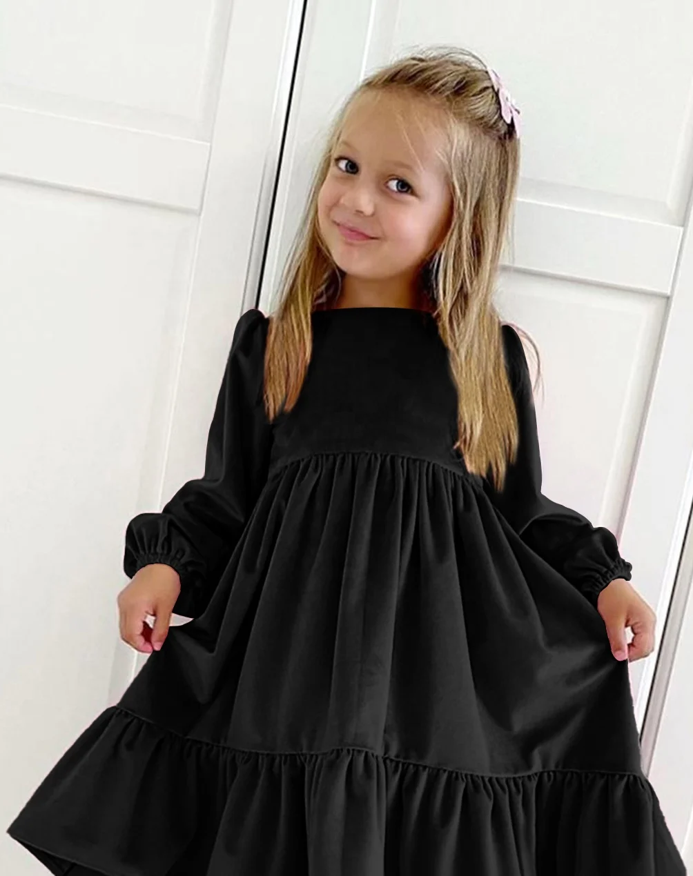 Newest Top Quality Velvet Pretty Vintage Kids of 11 Years Girls Dresses For Special Occasions Princess Dress For Girl