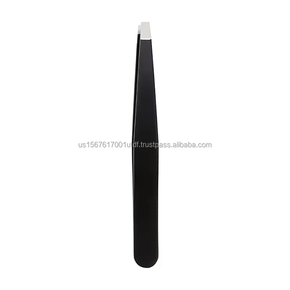 Custom logo  Steel Shape Tool Lady Stainless Eyebrow Face Nose Hair Clip Tweezer Remover