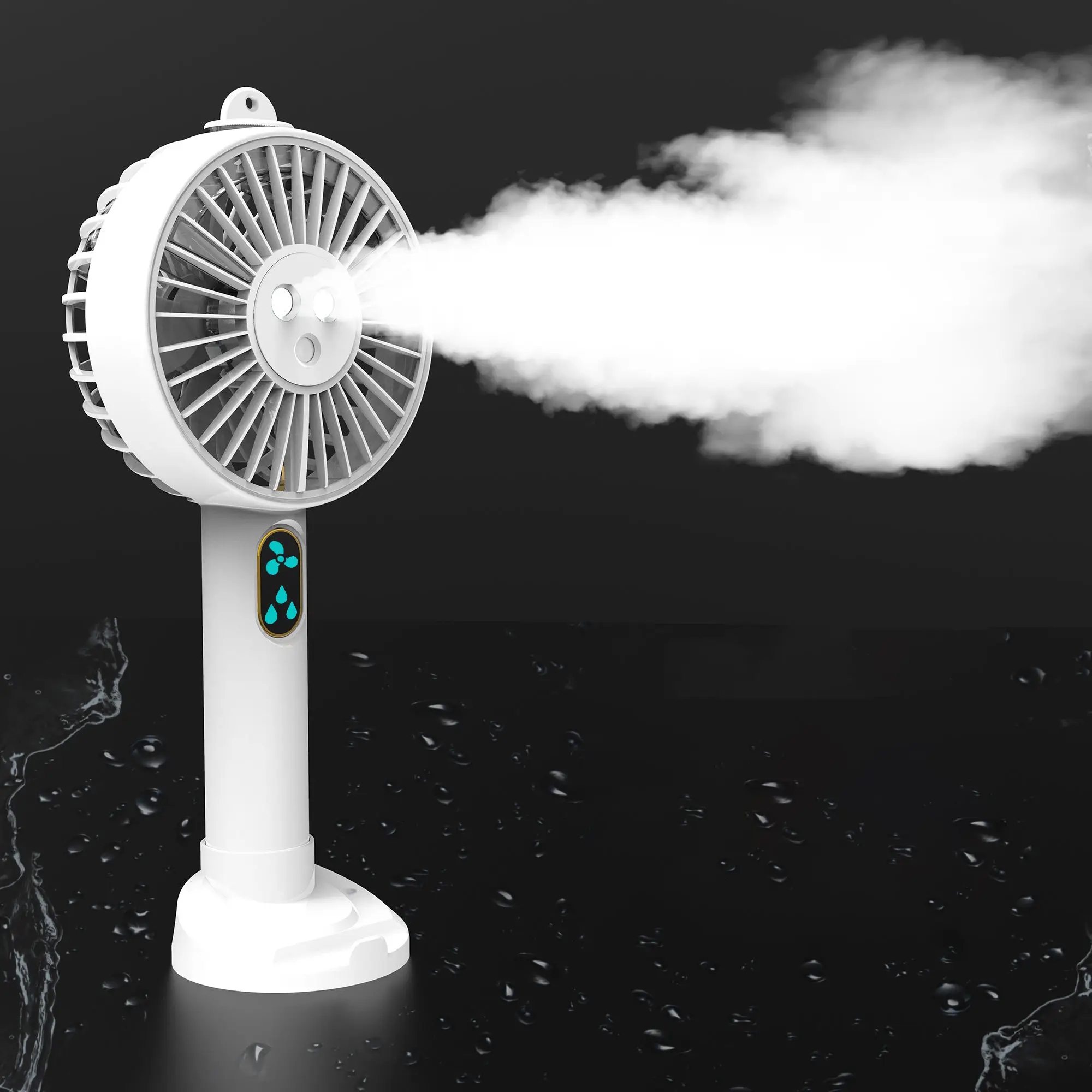 Portable Water Spray Mist Fan Electric USB Rechargeable Hand Mini Fan