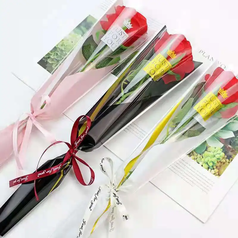 Romantic LED Luminous Glowing Rose for Valentines Day Gift Shining Colorful Lights Flowers for Party Proposal Decorations