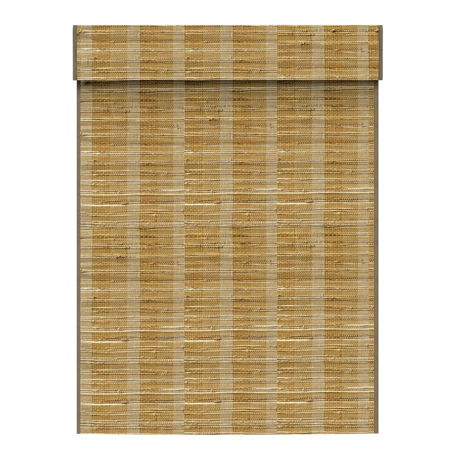 Deyi Smart cordless natural grass bamboo jute ramie yarn woven woods motorized smart roman shades