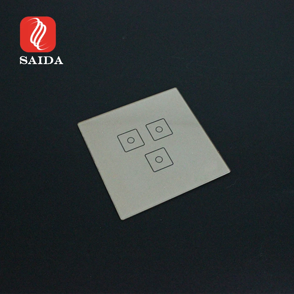 Customized Smart Home Touch Wall Switch Glass Smart Switch White Printing Panel Glass