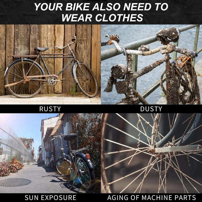 IRONDONKEY BMX Bicycle Dust Cover Elastic Travel Car Tire Protection Cover with Nylon Wheel Cover Bag Dust Proof Mountain Bike