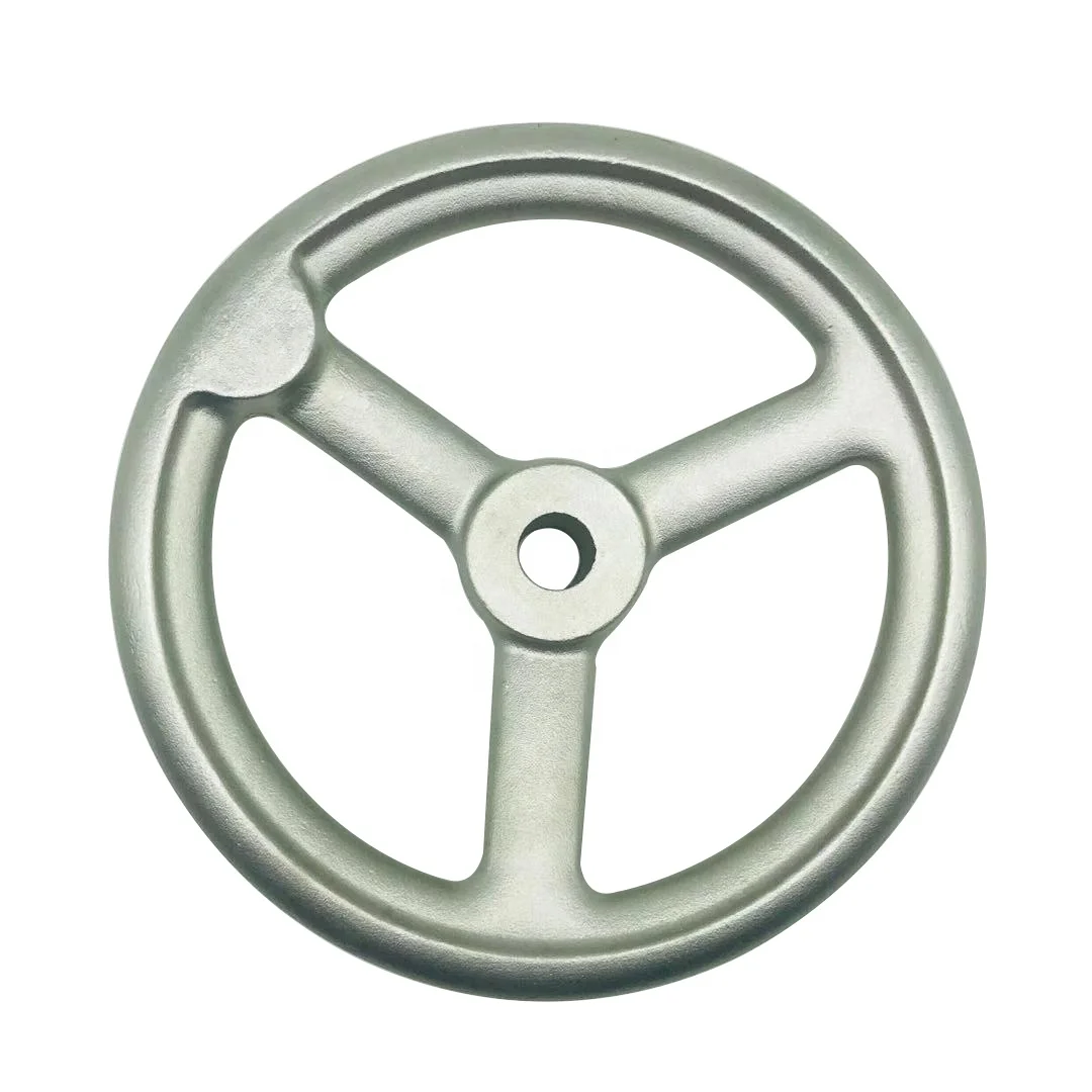 OEM custom stainless steel  silica sol precision casting handwheel for cnc machinery