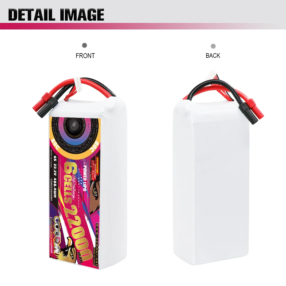 CODDAR 6S 22000MAH 22.2V 80C XT150 Connector RC LiPo Battery Large Scale FPV Drone Agriculture Quadcopter UAV Aircraft Airplane