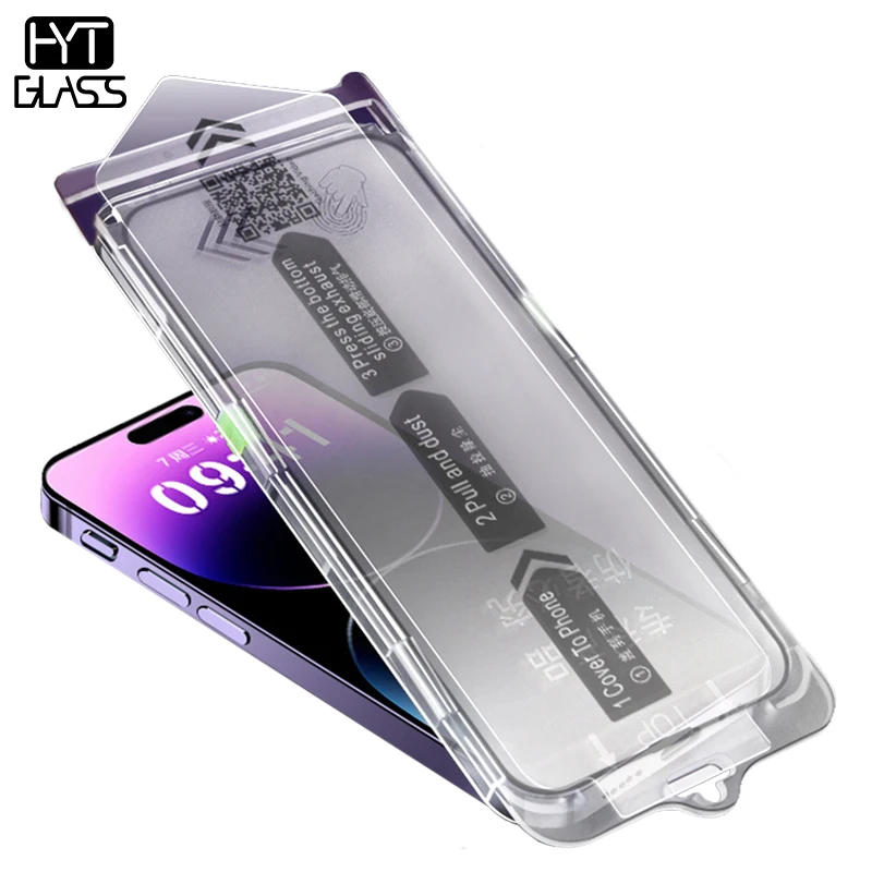 Прозрачное закаленное стекло 3D HD с полным наклеиванием, простая установка, комплект, протектор экрана для Iphone 14 13 12 11 Pro Max 6 7 8 Plus