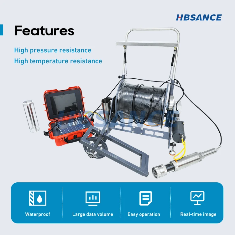Factory Price Underground Under Water Deep Well Downhole Inspection Borehole Camera