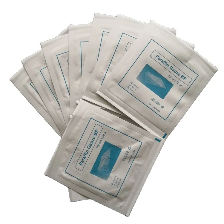 
Disposable consumable Paraffin Gauze Dressing wound care Absorbent high quality 10x10 