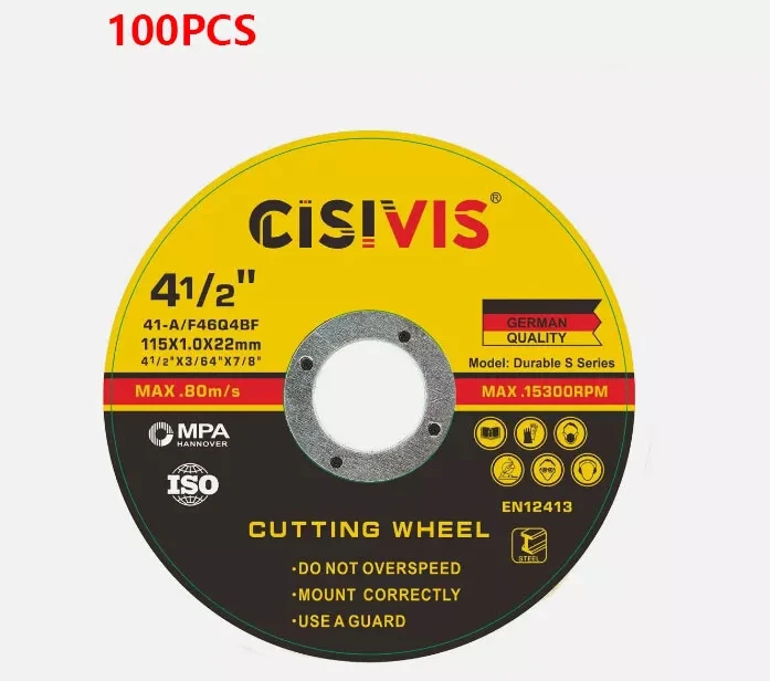 100pcs 115mm Diameter High Aluminum Grinding Disc Angle Grinder Cutting Tools Set Angle Sanding Discs