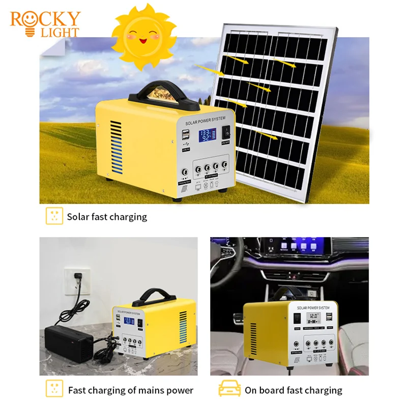 Solar power generation system Household emergency power energy storage power Portable solar energy storage system components