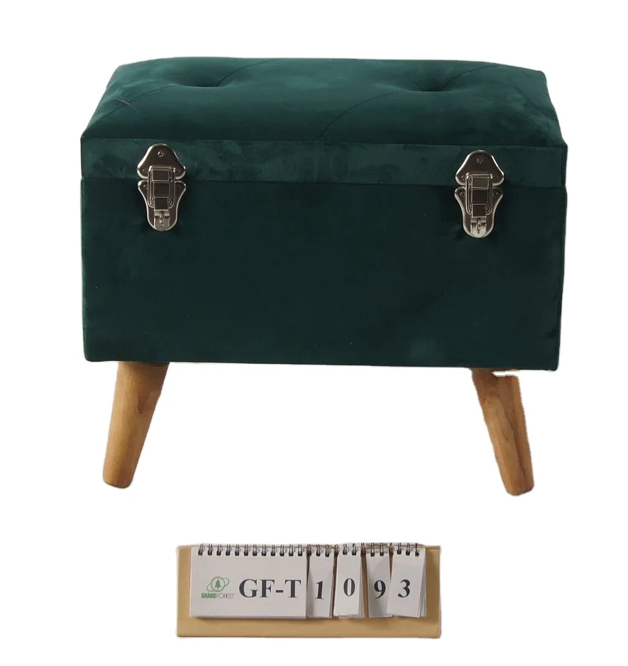 Коллекция 2020 года домашняя мебель Зеленый Бархатный стул KD для хранения подставка