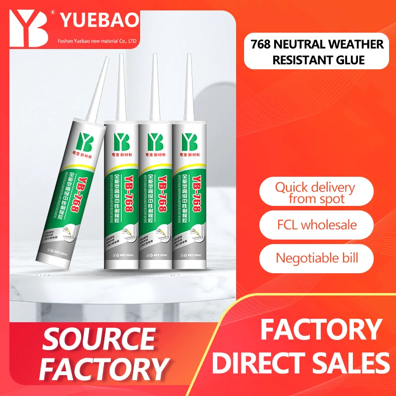 Factory selling 768 all-purpose advanced neutral weather resistant glue